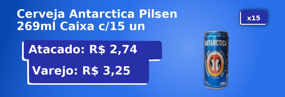 CERV ANTARTICA PILSEN LT 269ML CX/15